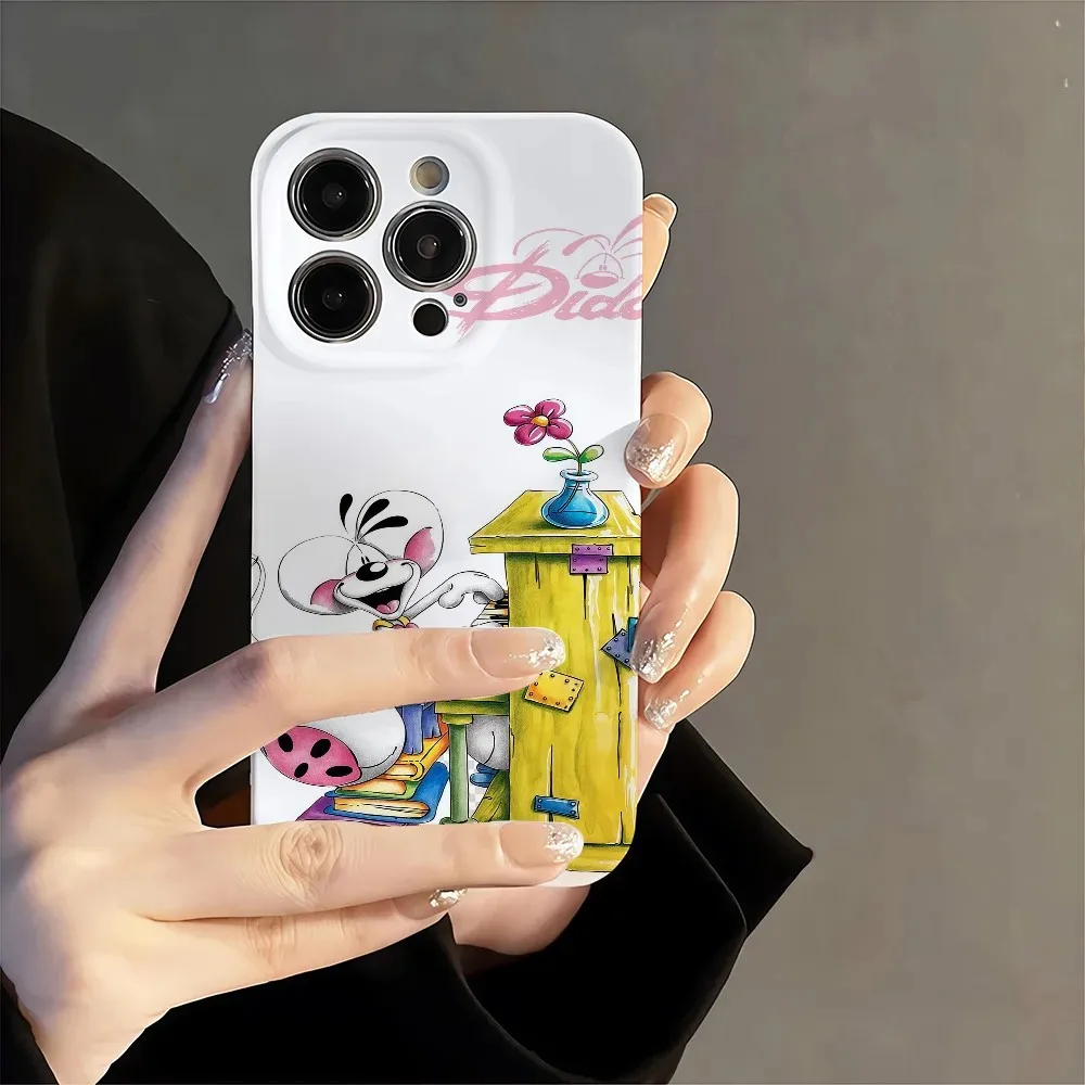 Cartoon D-Diddls Rat Glossy Film Hard Phone Case for Samsung Galaxy A37 A57 A17 A07 A16 A56 A26 A36 A06 A55 A35 A15 A54 A14 4G5G