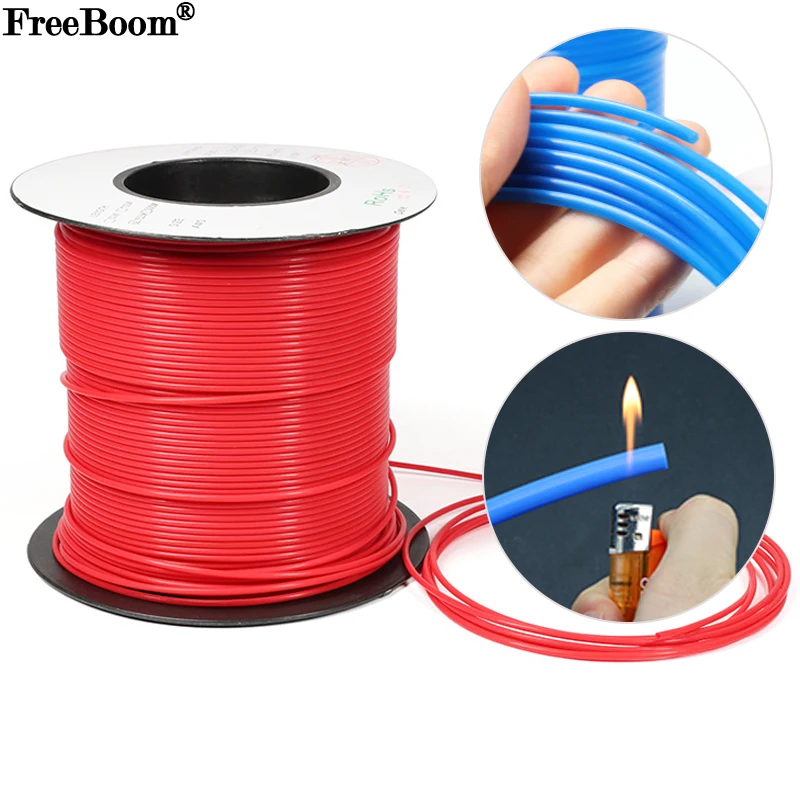 

1~100m PTFE Tube 30L - 0L Red Blue F46 Insulated Capillary 2.5KV 150V Heat Protector Temperature Corrosion Resistant Pipe
