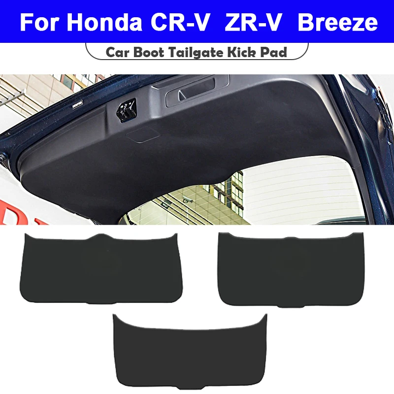 For Honda Breeze CR-V ZR-V 2024 2025 Car Liftgate Protection Mat Rear Trunk Protection Cover Anti-kick Leather Decoration Pad