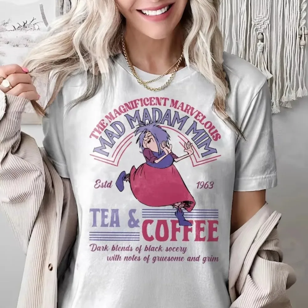 Vintage Mad Madam Mim Excalibur Shirt, Disney Villains All-season Cotton Streetwear Gothic Women Clothes Vintage T Shirt Women #2