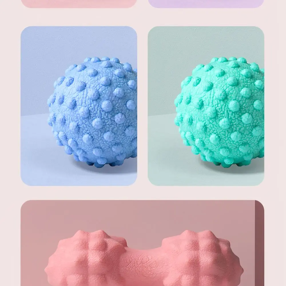 Deep Tissue Massage Ball Set Peanut Roller For Muscle Relaxation Body Recovery Yoga Pilates Fitness Sports Accessory