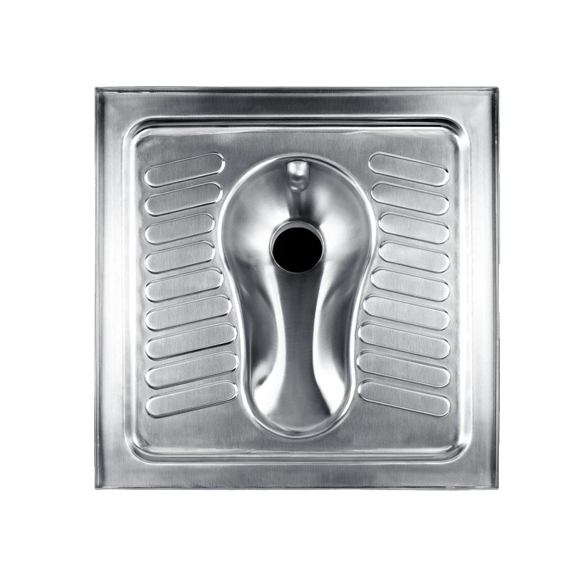 

Stainless steel squatting toilet, deodorant, non-slip and anti-corrosion with cover public toilet school stainless steel s