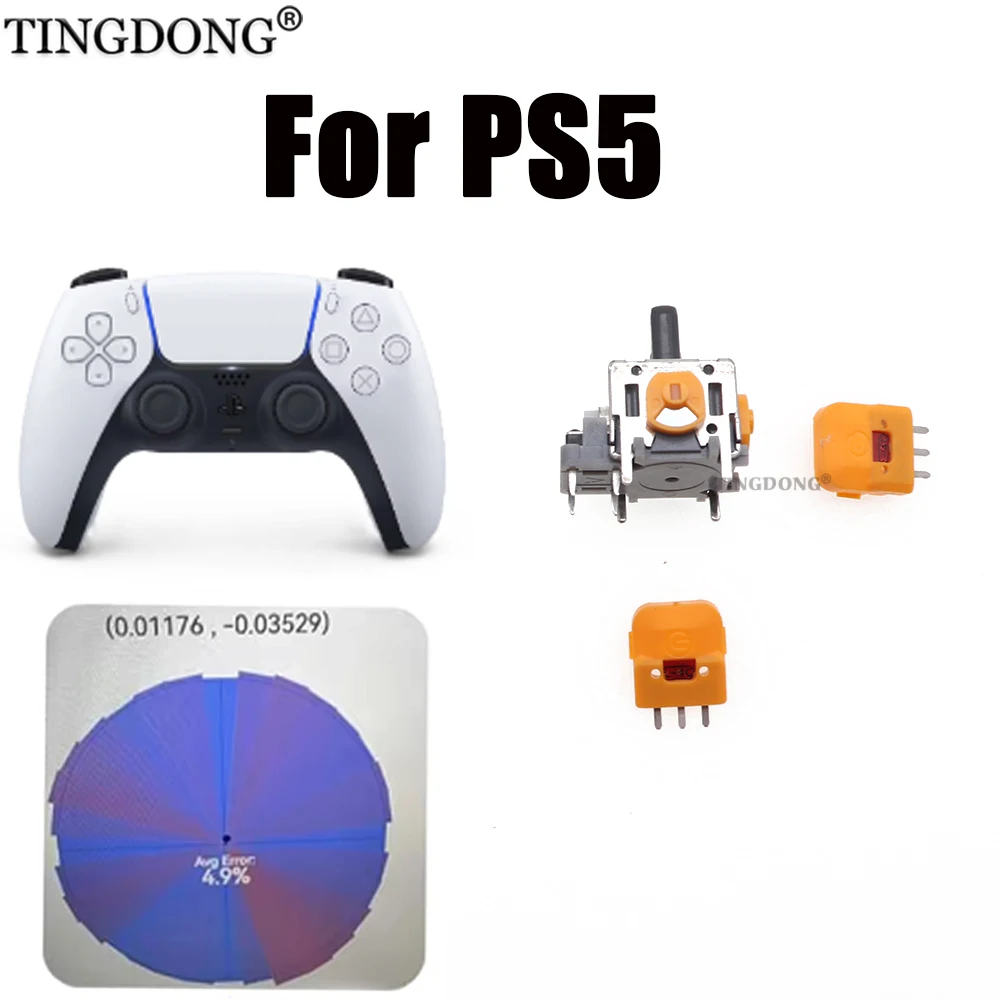 For PS5 Hall Effect Analog Joystick V5 PlayStation 5 DualSense High Precision Optimized Anti-drift No Jitter No Delay