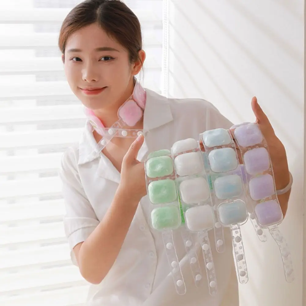 18/28 ℃ Neck Cooler Collars Summer Gadget PCM Ice Cushion Pillow Hanging Neck Portable Phase Change Neck Cooler