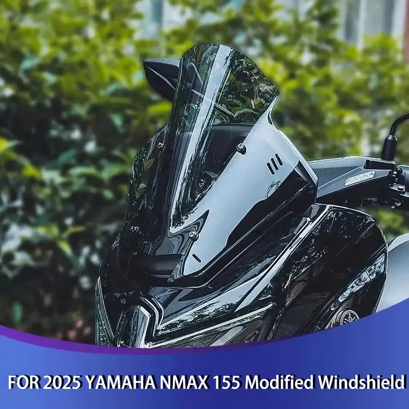 Parabrisas Modificado para Motocicleta YAMAHA NMAX 155 2025, Deflector de Aire Delantero de Competición, Parabrisas Reforzado Especial para Competición