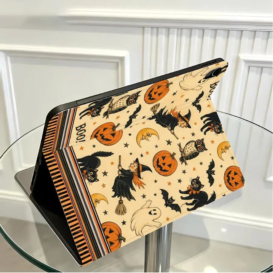 With Pencil Holder Case for Xiaomi Pad 5 6 7 8 Pro Redmi Pad SE K Pad 8.8 9.7 12.4 Inch Pad 6s Pro 7 Ultra Vintage Ghost Show