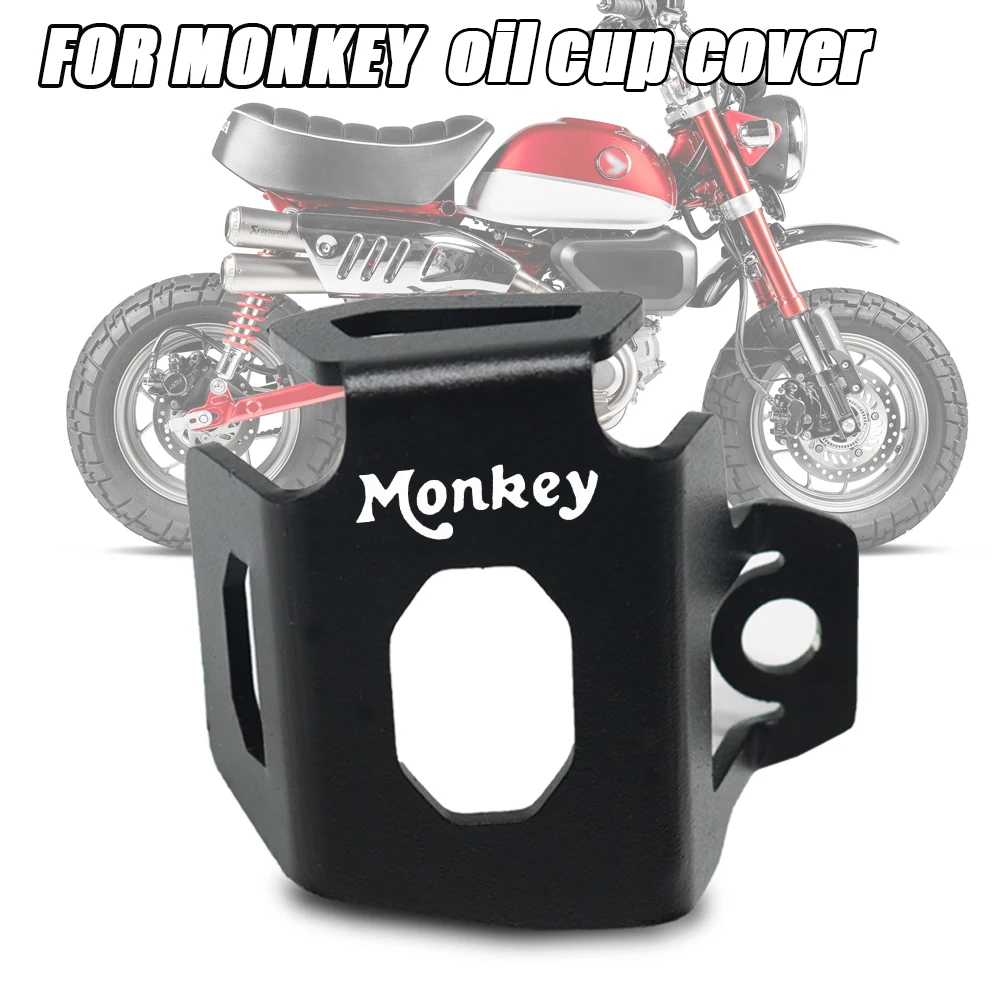 

For honda monkey 125 2018-2022 CNC aluminum Motorcycle Accessories Rear Brake Fluid Reservoir Guard Cover Protector