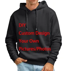 New DIY 3D Printed Hoodie For Men Women Fashion Casual Tops Customize Streetwear Hoodies Personality Custom Products Pullover