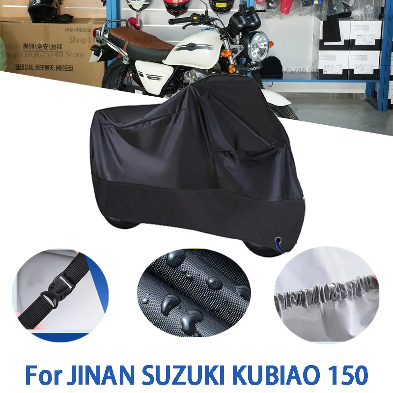 

Motorcycle Full Covers For JINAN SUZUKI KUBIAO 150 Car Outdoors Sun Protection Dust No Ear Thickened Oxford Clothcover