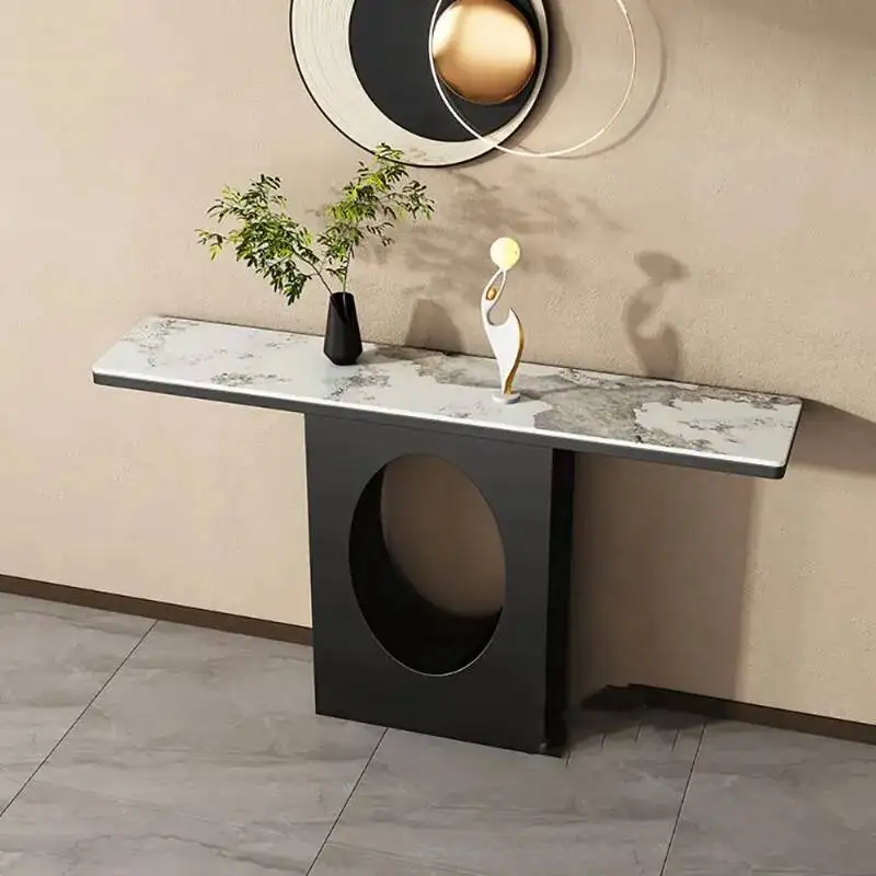 

Nordic Midcentry Luxury Console Table Hallway Marble Lobby Console Tables Entrance Metal Consolle Ingresso Living Room Furniture