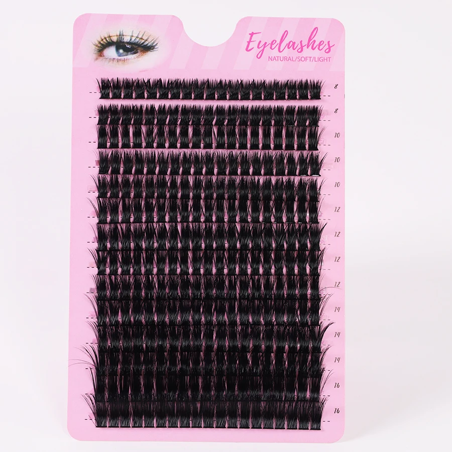 266 مجموعة مزيج من وصلات الرموش الطبيعية مع مجموعات الرموش DH لتعزيز مظهر عينيك بسهولة #5