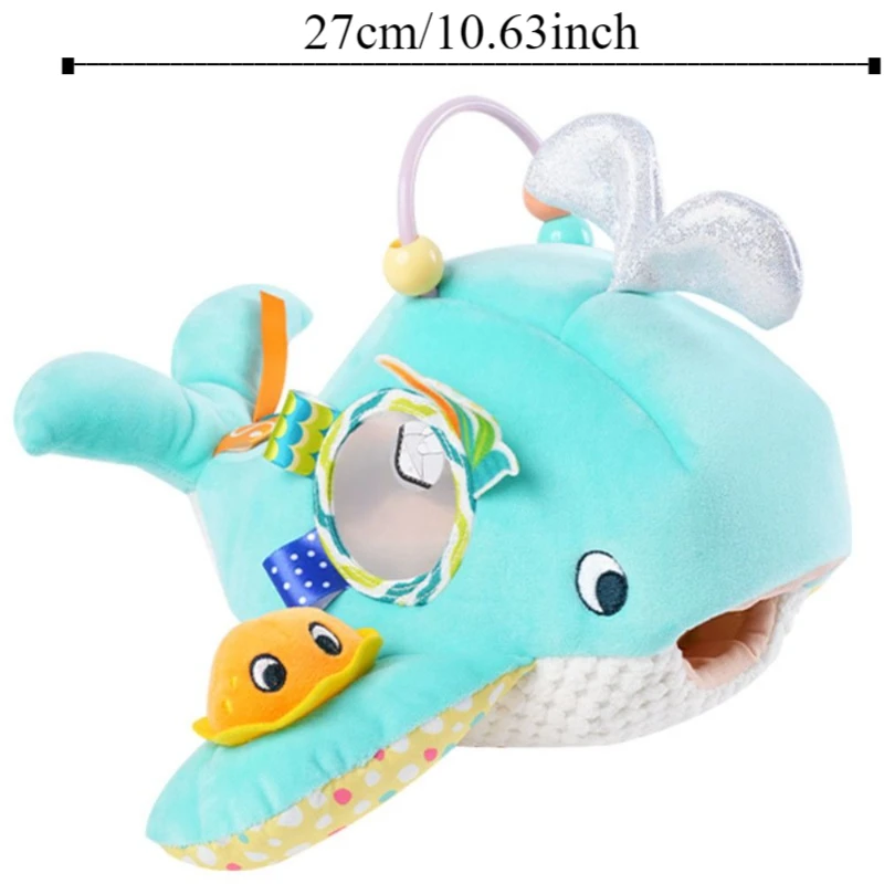 PP Cotton Fishing Game Plush Toys Interactive Fluffy Baby Fish Rattle Toys Collection Cartoon Soft Animal Stuffed Doll