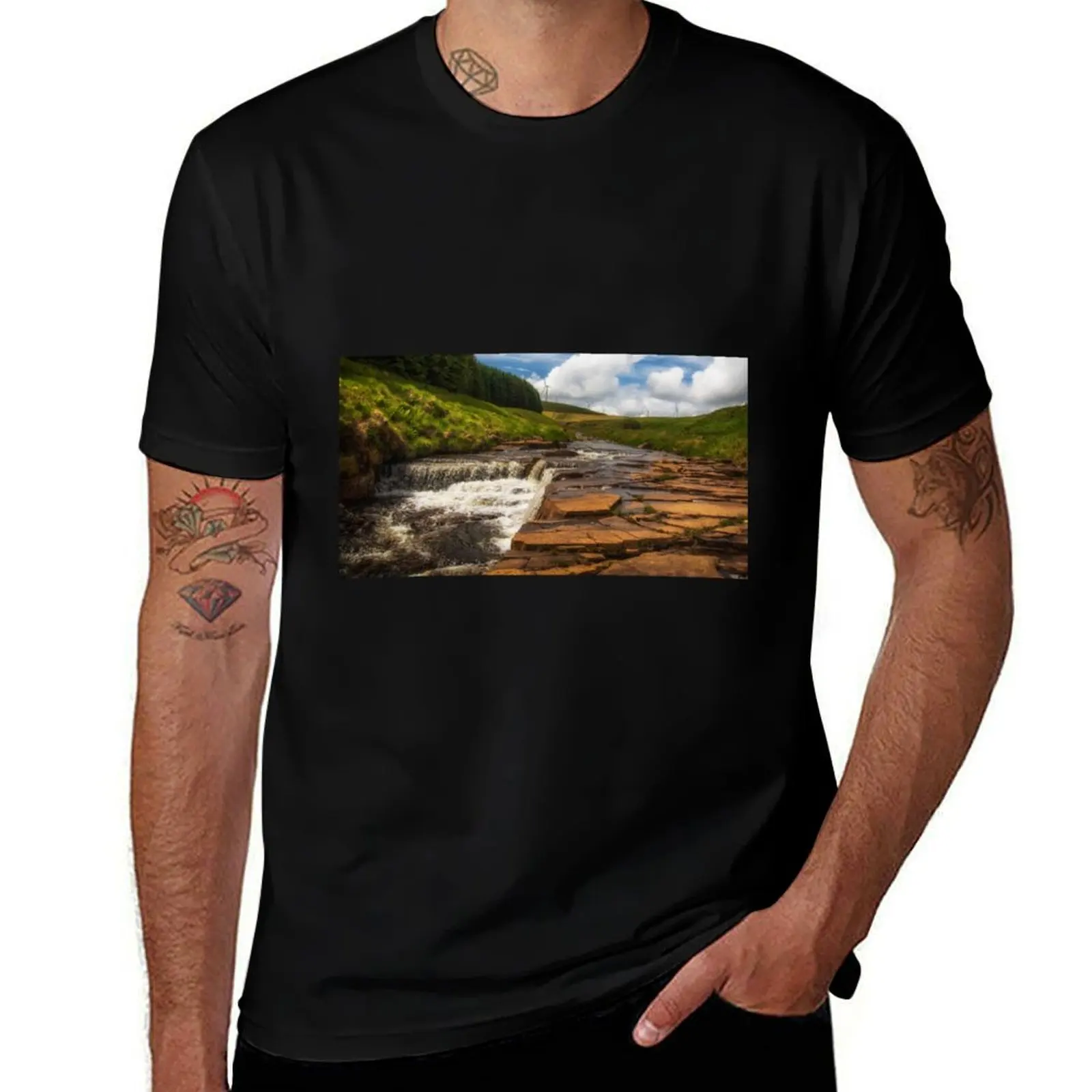 Maerdy Stream T-Shirt Active Wear Sports for Men T-Shirt