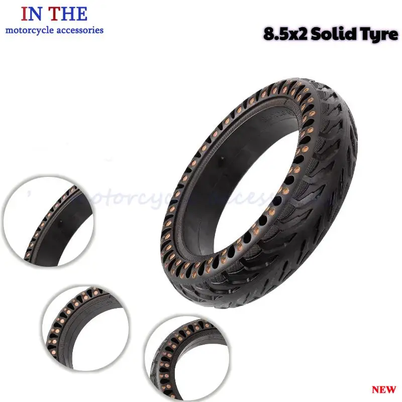 Wear resistant double honeycomb solid tire 8.5-inch 8.5x2.0 suitable for M365 Pro electric scooter bee tyre