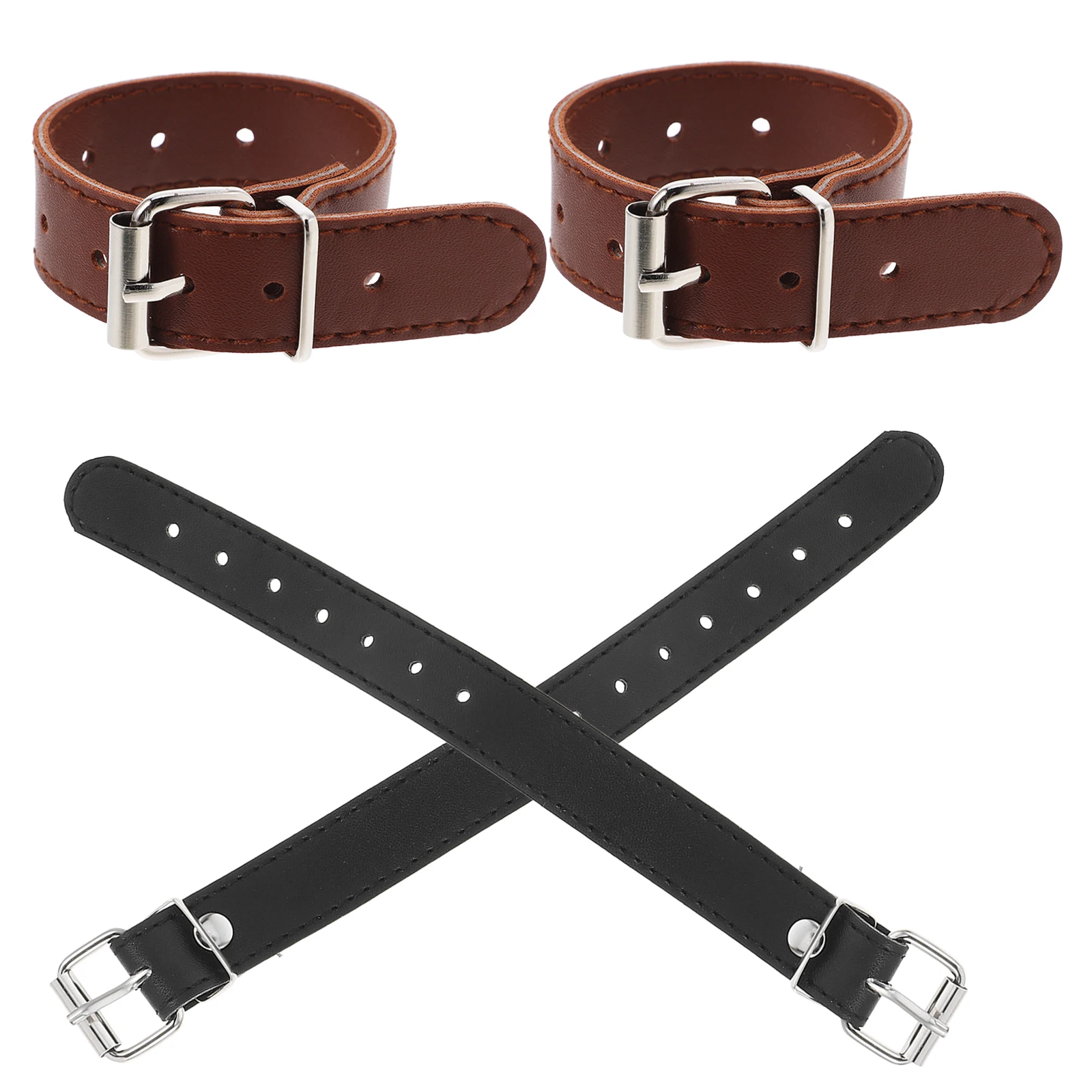 

Vintage Style 2 Pairs Bike Basket Straps Adjustable Sturdy Detachable Belt For Bicycle Front Kids Scooter Storage