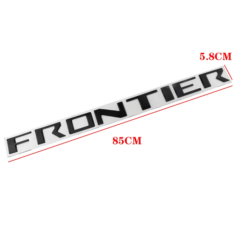 Car 3D ABS FRONTIER Letters Badge For Nissan 2015 2022 2023 Frontier Raised TRUNK Rear Emblem Tailgate Decals Sticker Styling