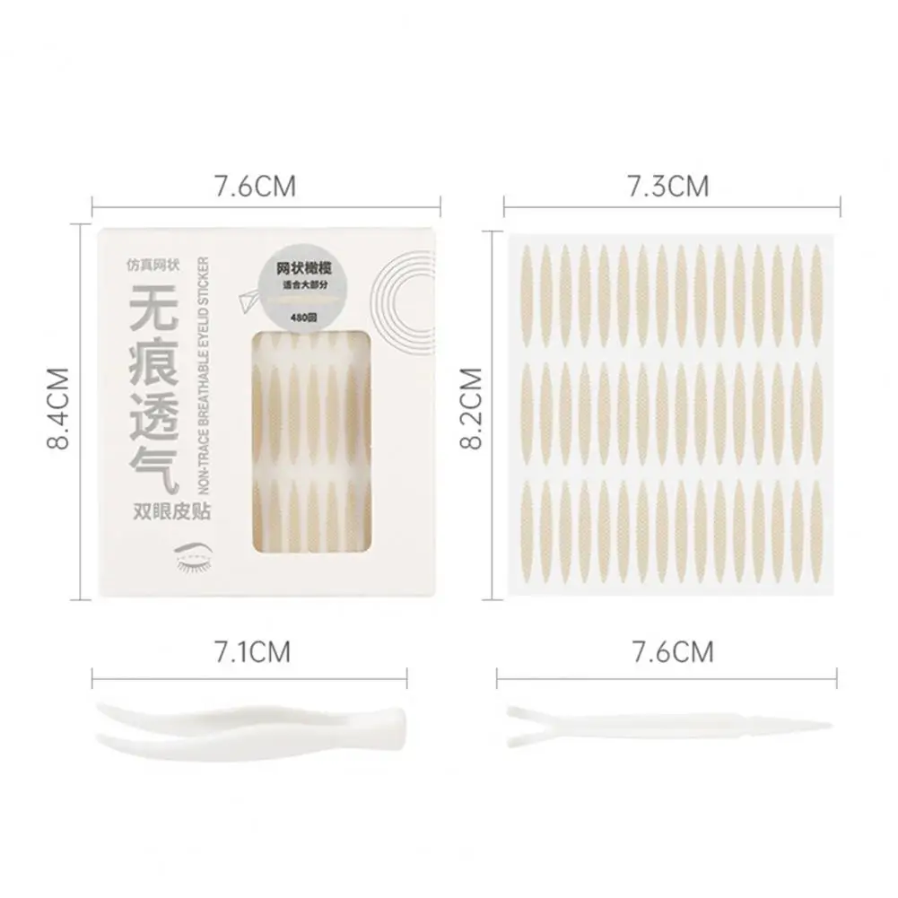สติกเกอร์ติดเปลือกตาบนผิวติดกาวสำหรับผู้หญิง