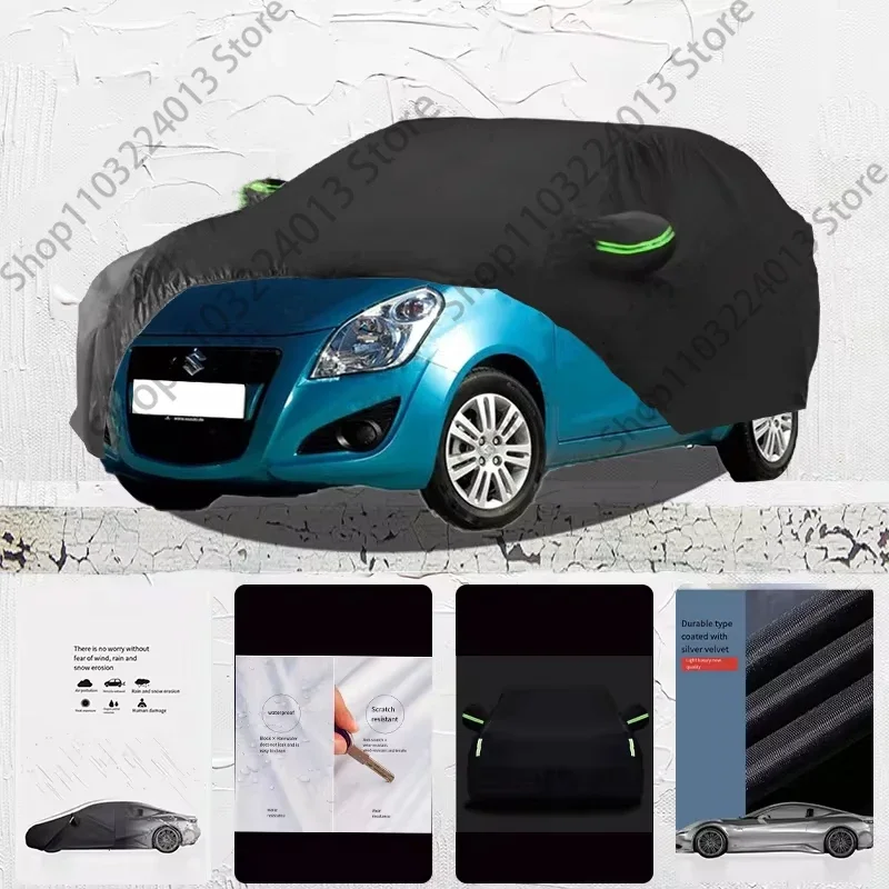 

For Suzuki Splash Anti-UV Sun Shade Rain Snow Resistant Black Cover Dustproof Car umbrella Full Car Cover Outdoor Protection