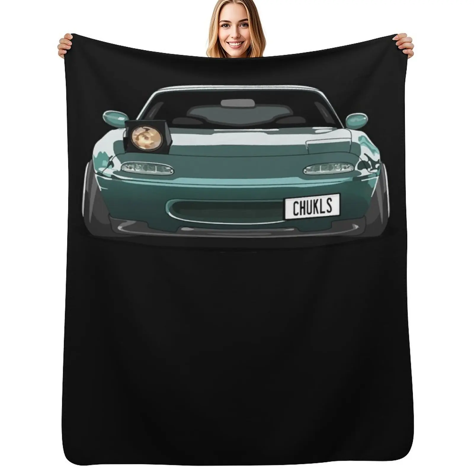 

Miata Wink Car Classic Throw Blanket Luxury Thicken Sleeping Bag Cute Decoratives Blankets