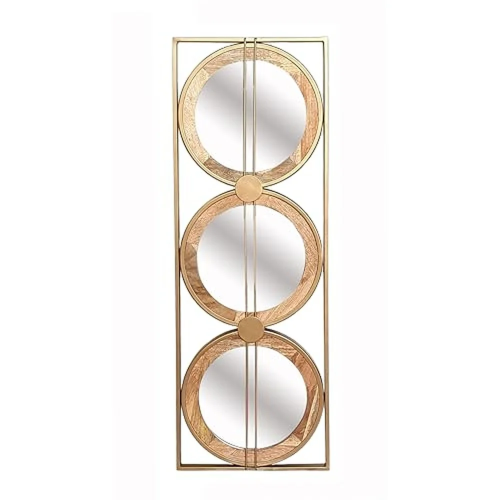 Adelaide Wall Mounted Mirror Set with Three Round Mirrors 40 Inch