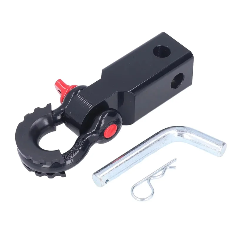 

High Strength Steel Universal Shackle Hitch Hook Receiver 2In For Cars Trucks Jeep Tow Hitch Receiver