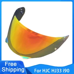 HJ-33 Casco Moto Visiera Lente Per HJC HJ33 I90 Sostituire Anti-UV Anti-Graffio Antipolvere Parabrezza Caschi Accessori