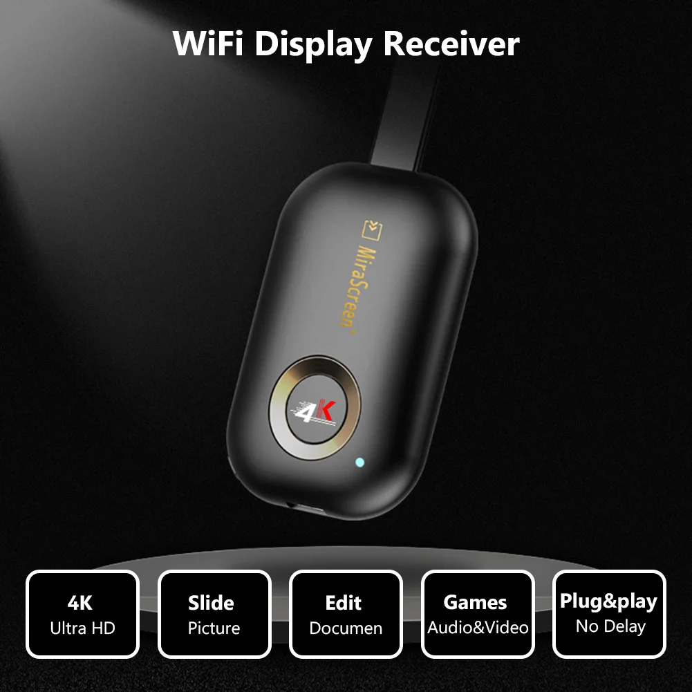 WiFi 2.4G/5G HDMI-Màn Hình Tương Thích Phát 4K Gương Airplay Miracast DLNA Mirascreen Hiển Thị Thu g9 Plus Dành Cho IOS Android