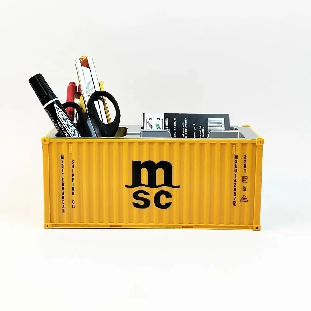 Ornaments 1:30 Shipping Container Creative Pen Holder Desktop Stationery Storage Box Decorative Business Card Organizer