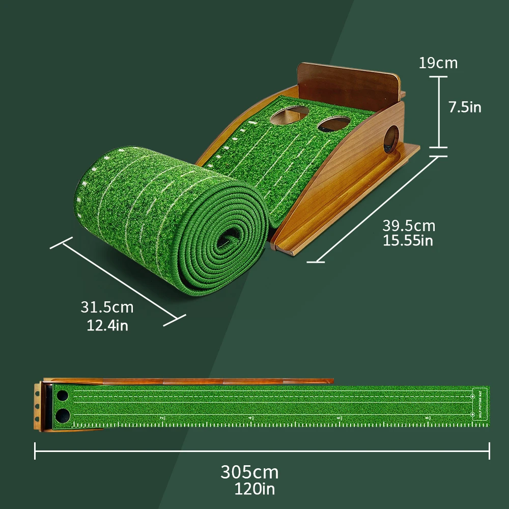 Professional Golf Portable Removable Putter Practice Office Home Mini Outdoor and Indoor Training Set Tool Golf Practice Mat