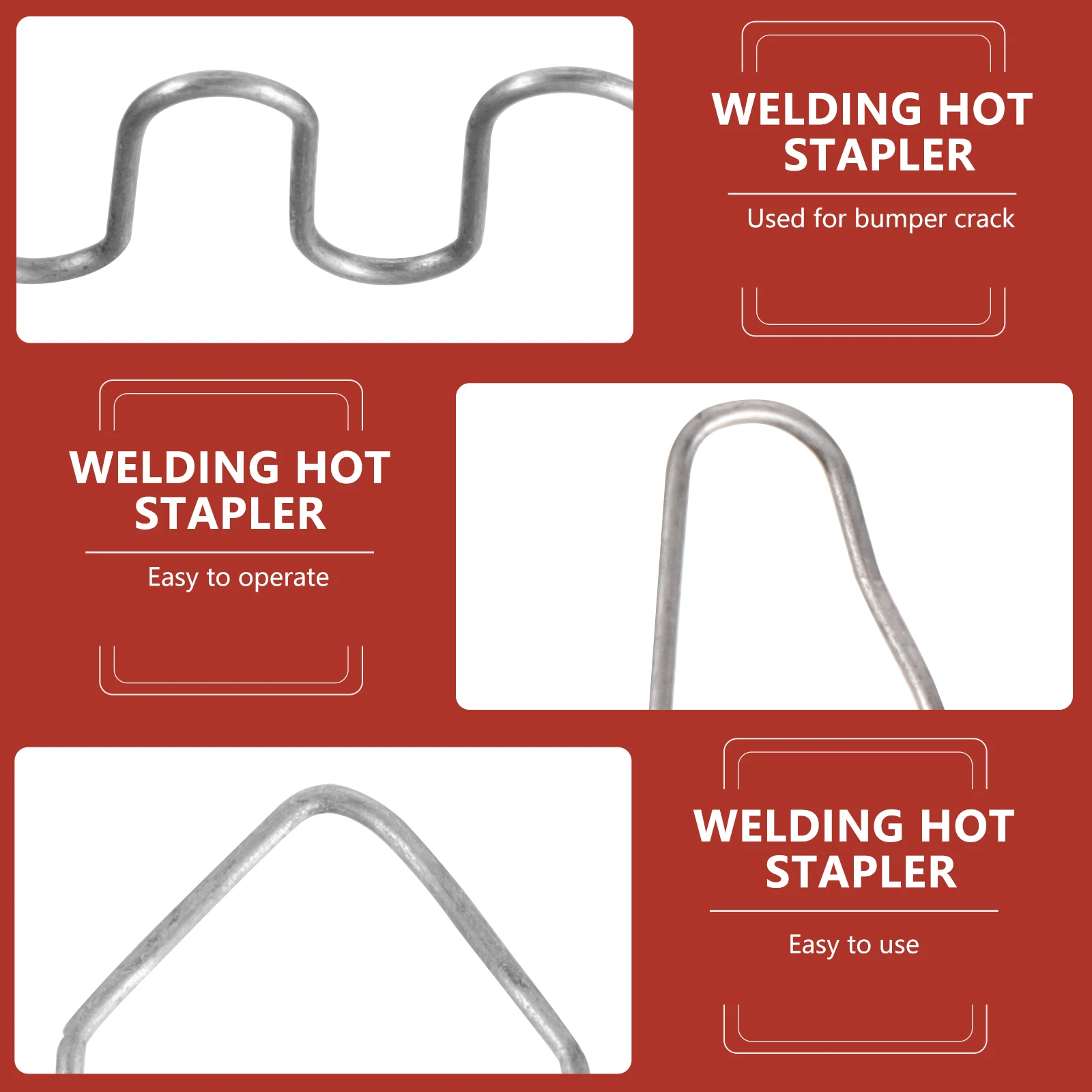 

Automotive Bumper Welding Hot Melt Wire Repair Staples Accessories Durable Practical Plastic ABS PVC Nylon Car Tools Kit