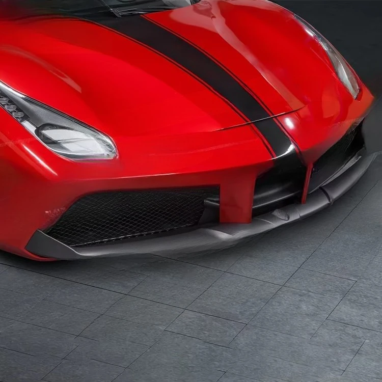 Carbon Fiber C Style Body Kit for Ferrari 488 Upgrade Capristo Front Lip Rear Diffuser