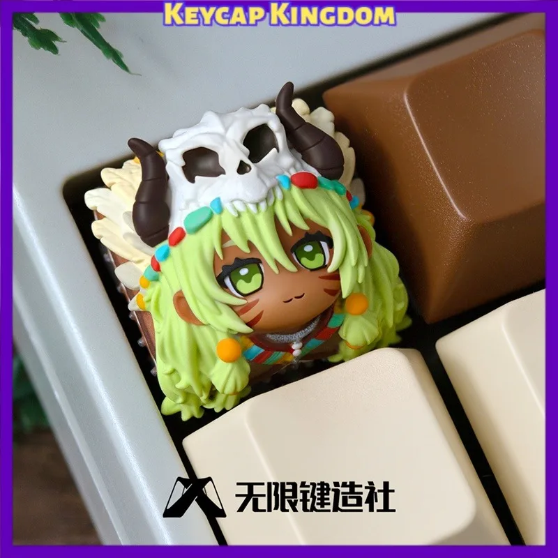 Tribal Ethnic Style Matata 3D Printed Resin Custom Artisan Keycap Mechanical Keyboard Point Keycap PC Gaming Keyboard DIY Gift