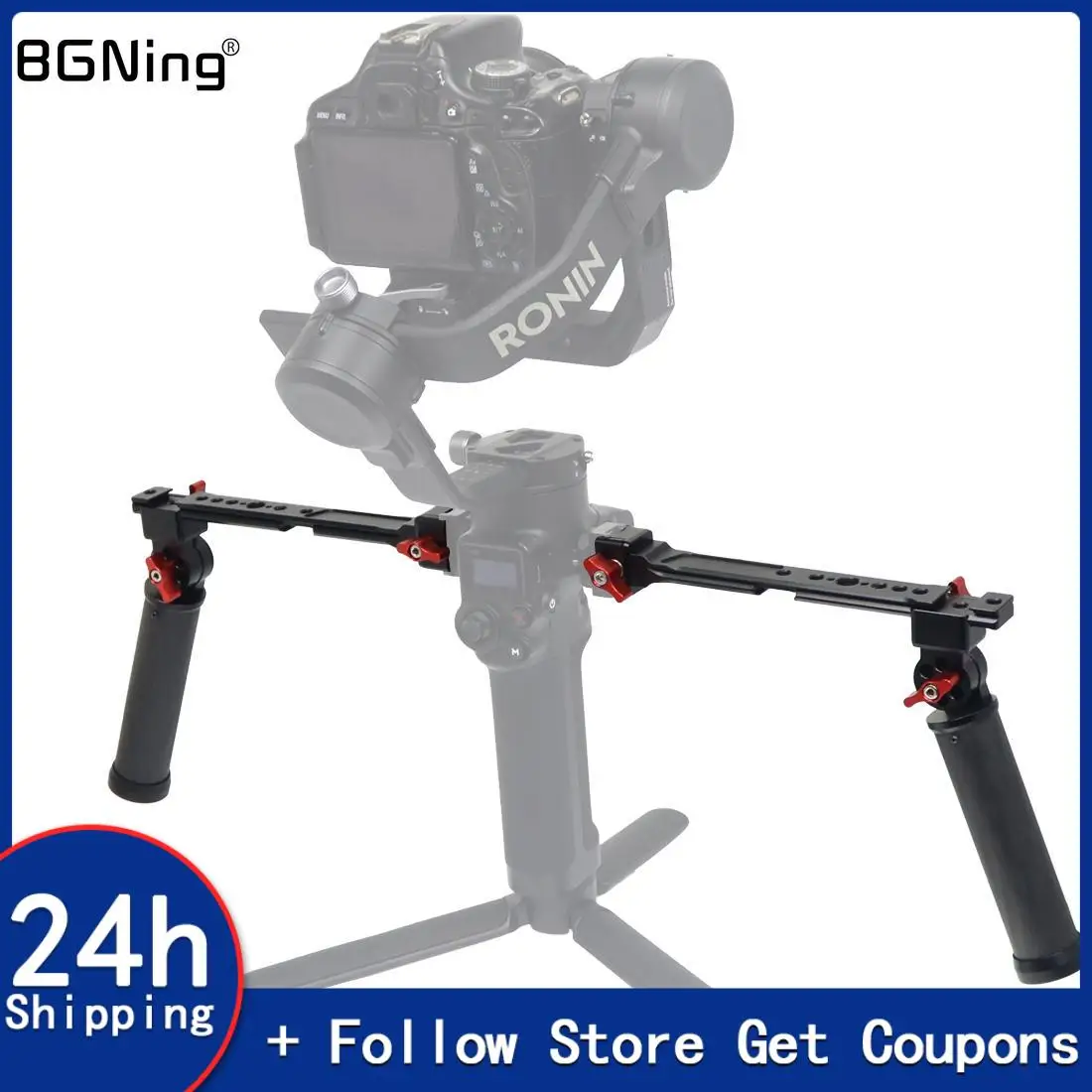 مراجعة وتحليل RS2 RSC2 Gimbal Handgrip Dual Carbon Handle Grip لمستخدمي DJI Ronin RS RSC 2 RS3
