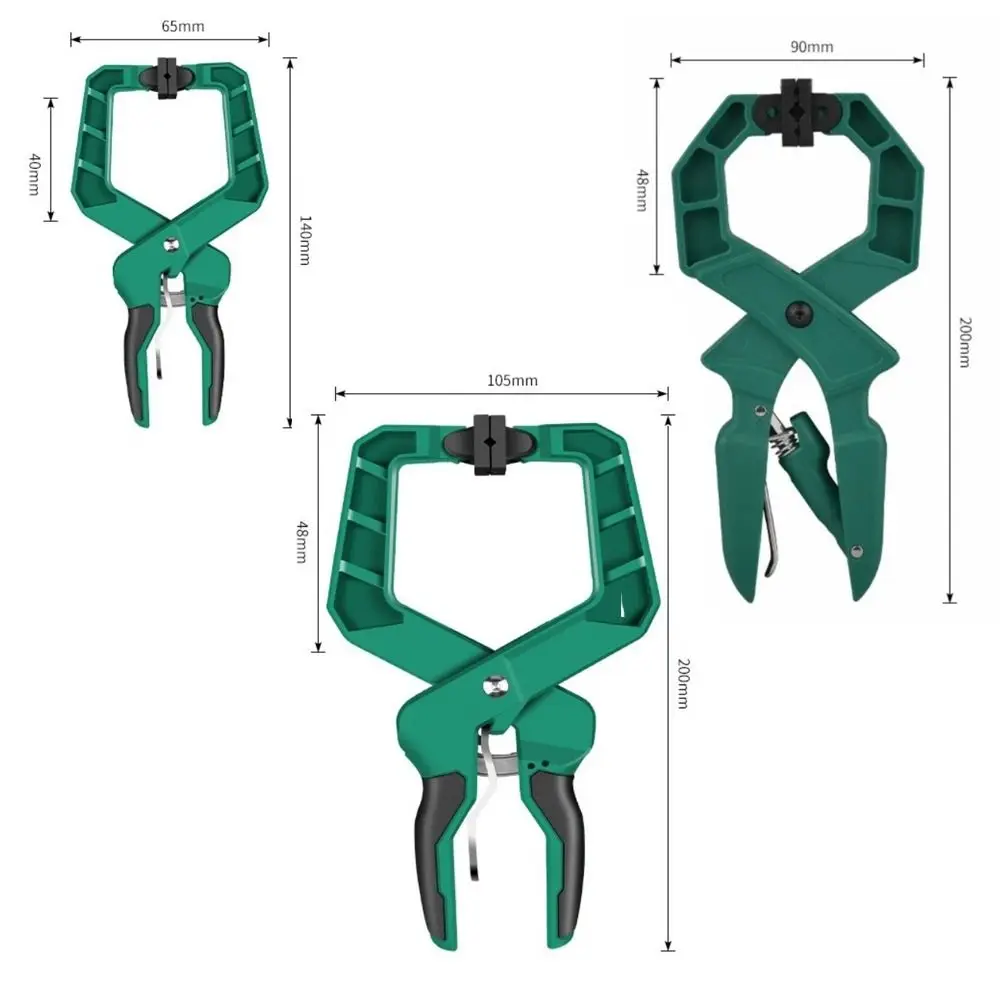 Useful Plastic Quick Clamp Spring Clamps Multi-Purpose Heavy Duty Locking Pliers Non-slip Handle Carpentry Clips Photo Studio