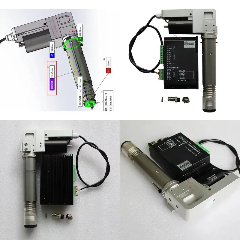 Powerful Long EOT Electric Oscillating Tangential Knife Tool Air Cooling Digital Knife Cutting Plotter 250W 0-10000 RPM