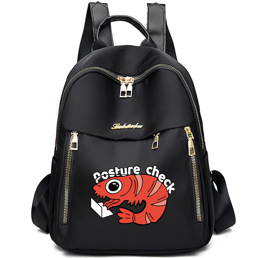 

Модный рюкзак из ткани Оксфорд с принтом милого мультяшного рака, занятого за компьютером, дорожная сумка, рюкзак в студенческом стиле