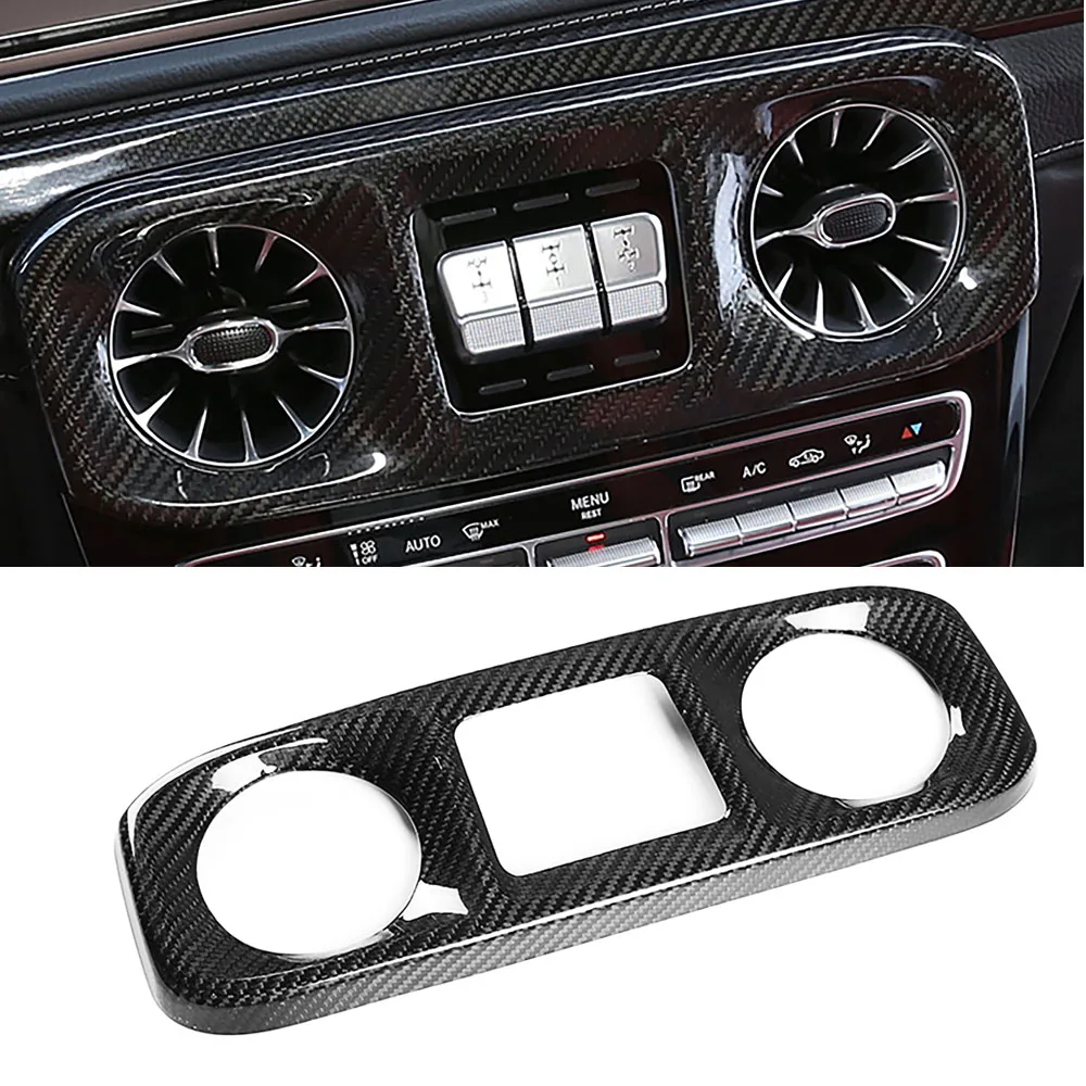 

Real Dry Carbon Interior Central Control Air Outlet Vent Decorative Trim Cover for Mercedes W464 G Class G63 G500 2019-2023