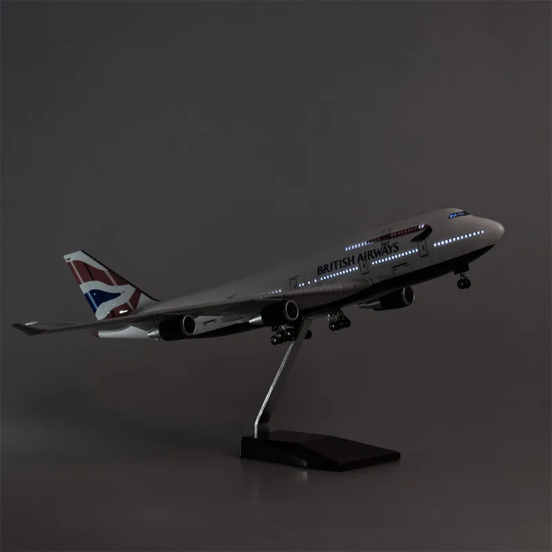 1:125 Scale British Airways B747/B787/B777/A380/Concorde Diecast Resin Airplane Airbus Boeing Toy Plane Collection Display Gifts