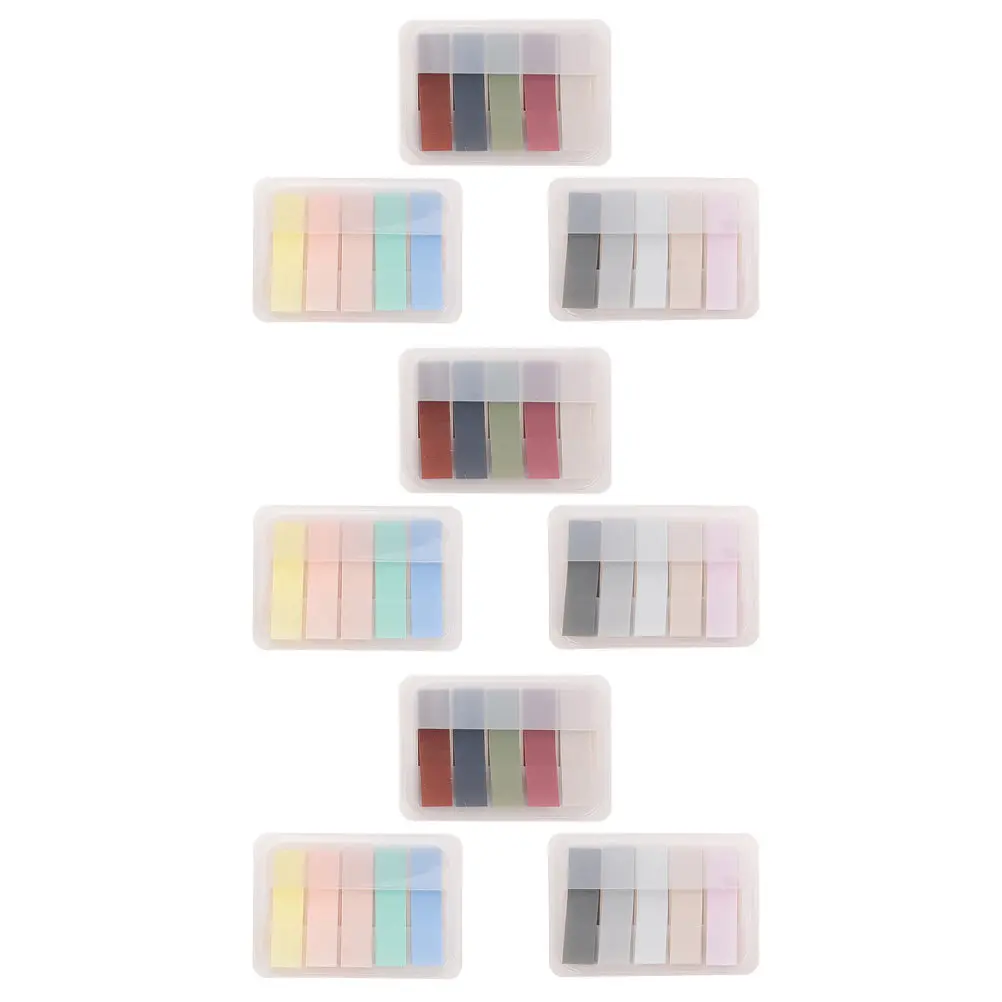 

9 Sets Classification Stickers Colored Index Tabs for Books Files Office Study Tearable Multipurpose Page Markers