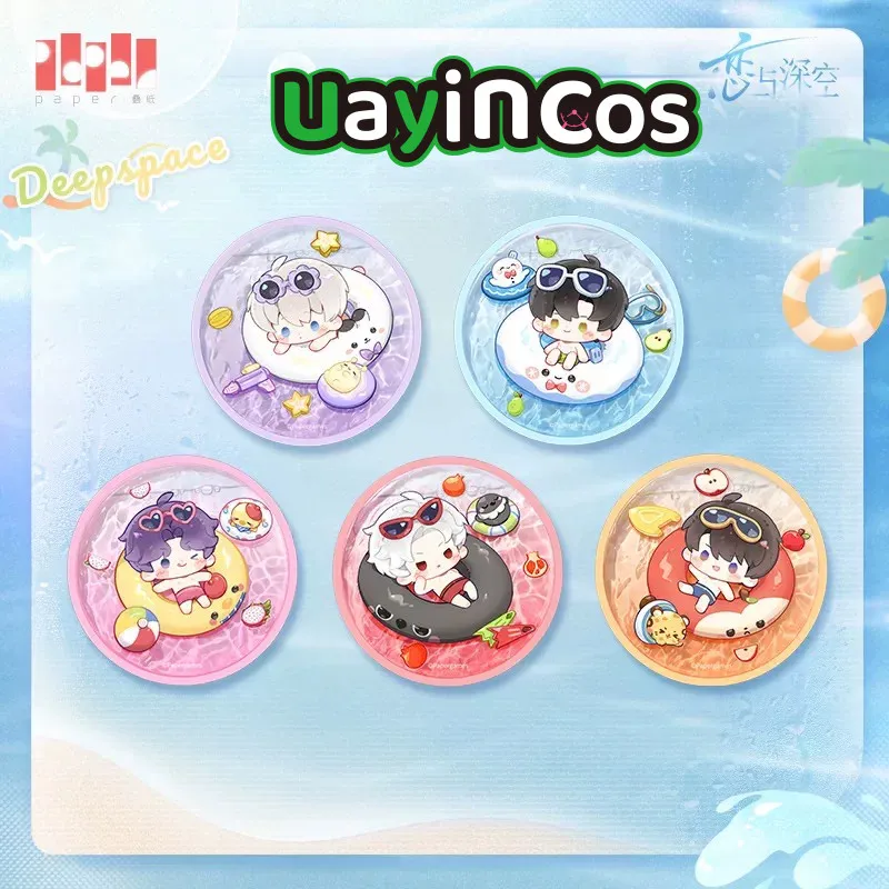In stock Official Love and Deepspace Rafayel Sylus Caleb Coaster Cup Pad Coasters Floating Light Resting Old Echo Series Anime G