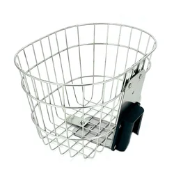 Bicycle Stainless Steel Basket Use For Brompton Folding Bike Bags & Panniers Retro Storage Basket