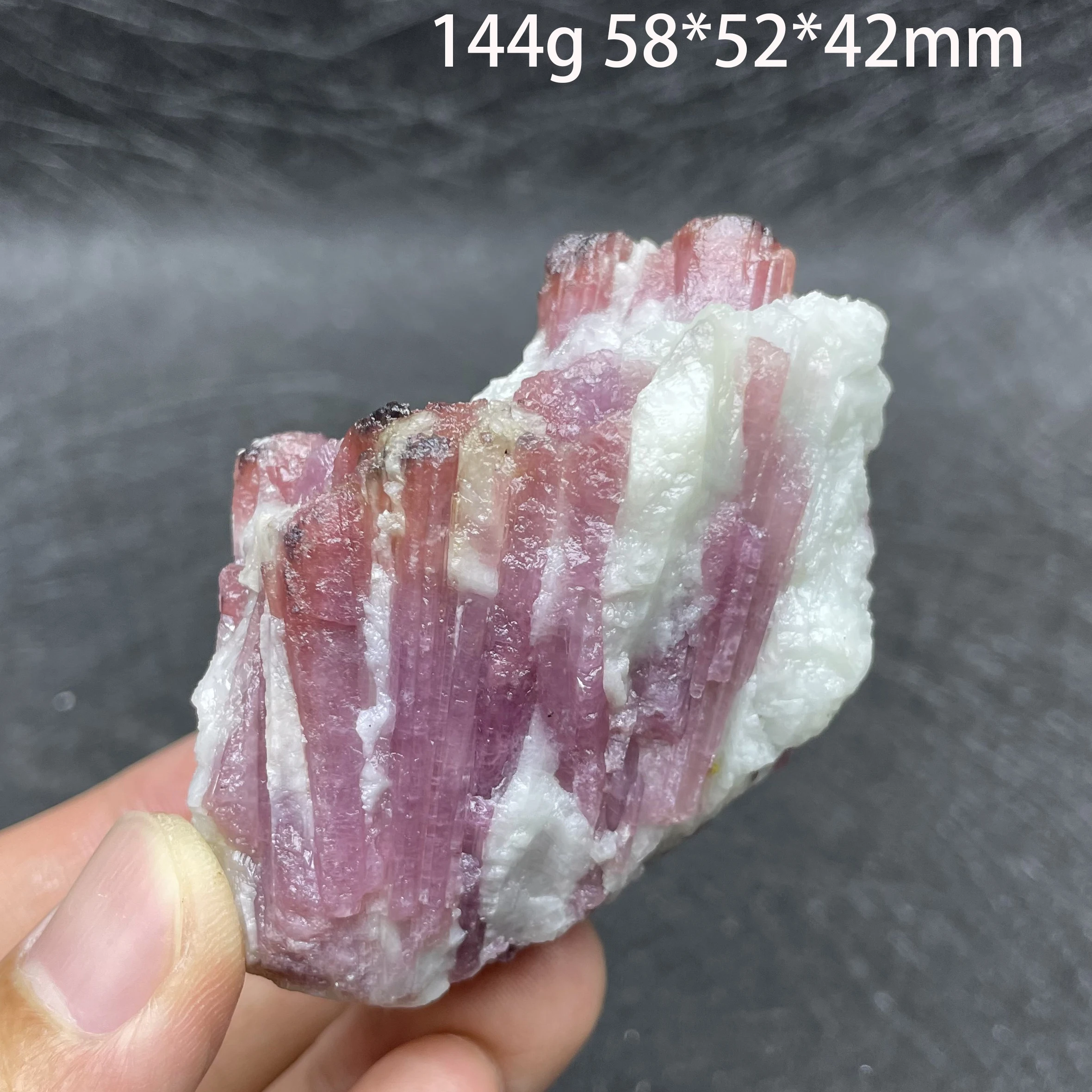 Natural Raw Stone Pink plum blossom Tourmaline Mineral Specimen Quartz Crystal Healing Teaching Collection Home Decor Gift