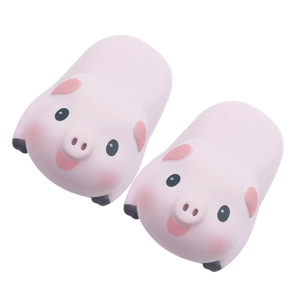 

2pcs Pig Shaped Mouse Wrist Pad Heart Design Ergonomic Wrist Cushion For Office Computer High Elastic Silicone Gel