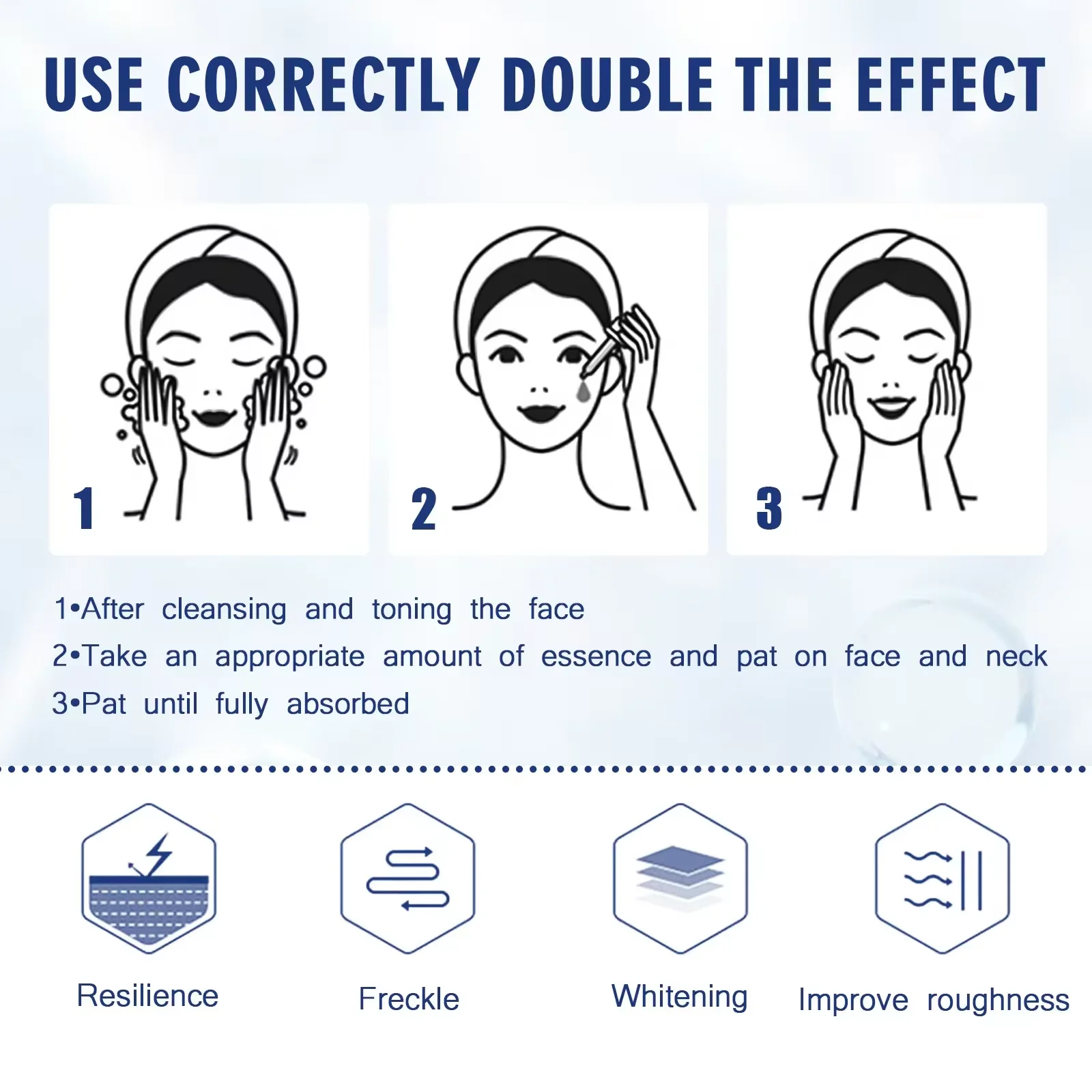 Whit-ening Face Serum Remove Dark Sp-ots F-reckle Essence Anti-Aging Niacinamide Fade Pigme-ntation Melas-ma Brighten Skin Care - view 6