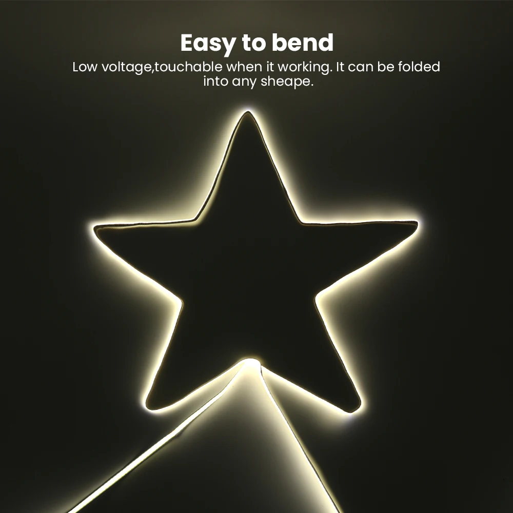 5V USB COB Led Strip Light 3mm PCB 320LEDs/m Flexible Ribbon Night Lamp Red Blue White Yellow Green TV Backlight Linear Dimmable