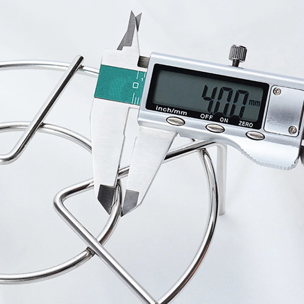 

Stainless Steel Steamer Rack 304 15X3.5Cm Thickened Triple Leg Rustproof Egg Vegetable Fish Steaming Cooling Rack Kitchen