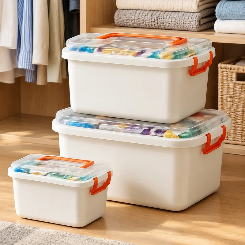 High-Capacity Medical Organizer Box with Multiple Layers for Emergency and Home First Aid Storage