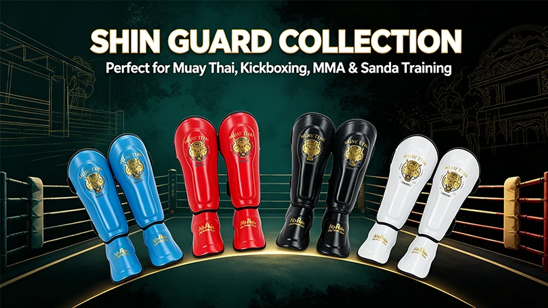 MMA Boxen Schienbein- und Fußrückenprotektoren aus Leder für Männer, Frauen und Kinder, Muay Thai Kickboxen Karate Training Beinschutz – Detail 28