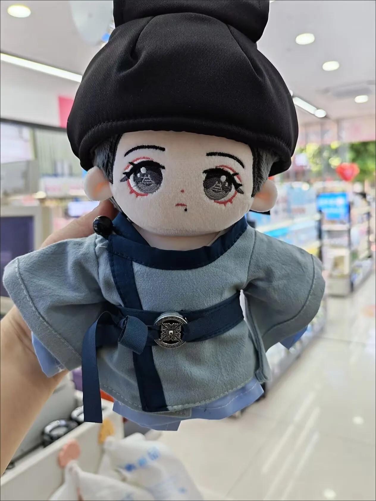 ตุ๊กตาผ้าฝ้าย "Zanghai Zhuan" 20 ซม. คุณลักษณะของ Xiao Zhan ตุ๊กตาอุปกรณ์ต่อพ่วงอย่างเป็นทางการของดาว ของขวัญจากลอร์ดจางไห่