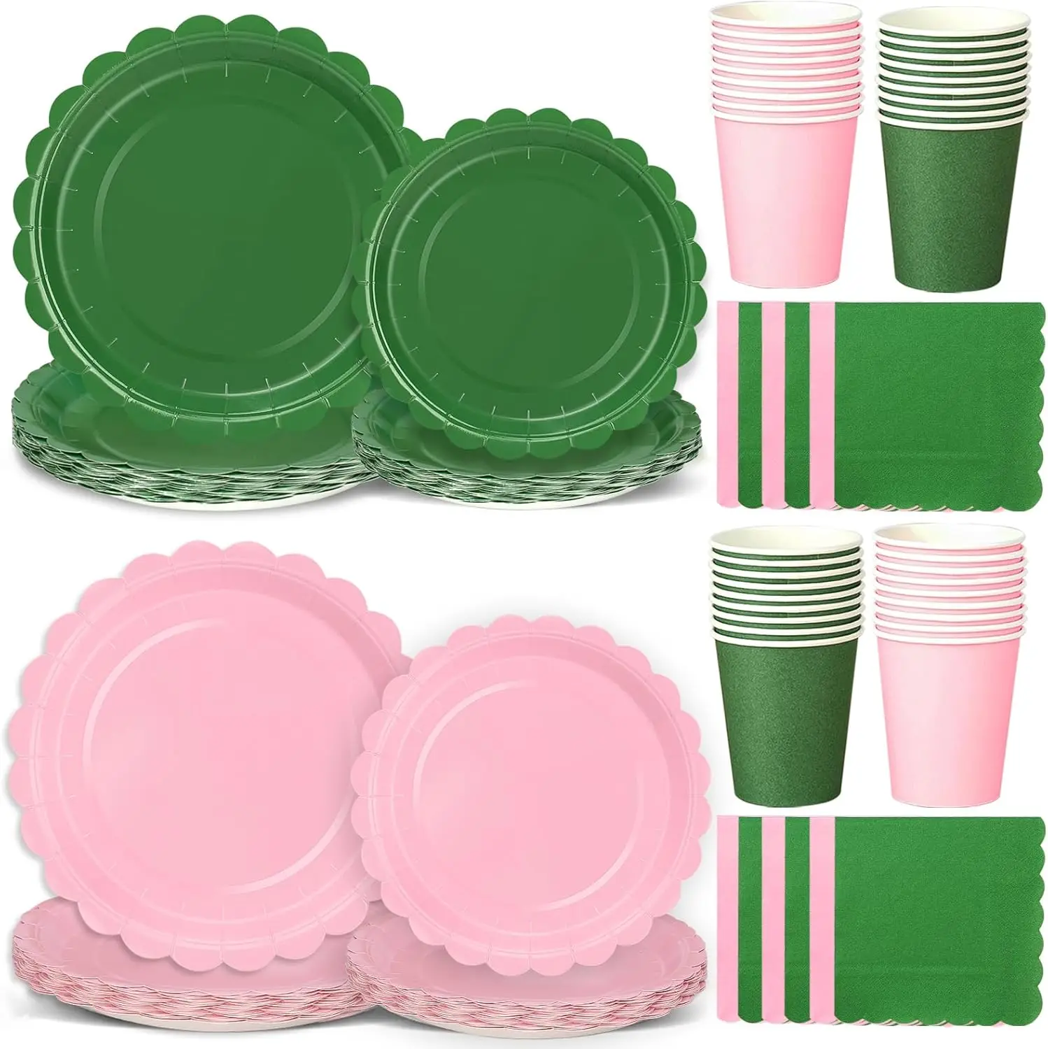 260 Pcs Green And P…